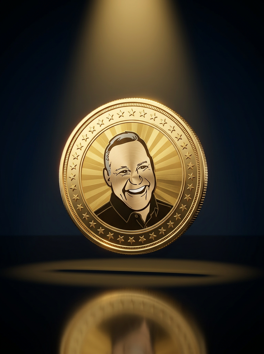 Build Brand U Blueprint — gold medallion of the Vince Thompson badge